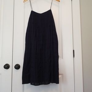 Jcrew navy cotton voile sundress